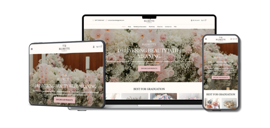 Portofolio Pembuatan bluretteflorist